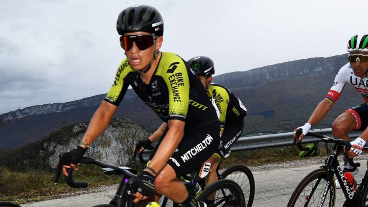 Resultados de los ciclistas colombianos (clasificación etapa y general) luego de la segunda etapa de La Vuelta a España 2020 entre Pamplona y Lekunberri.