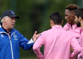 Yerry Mina habla de su cariño por James y Ancelotti