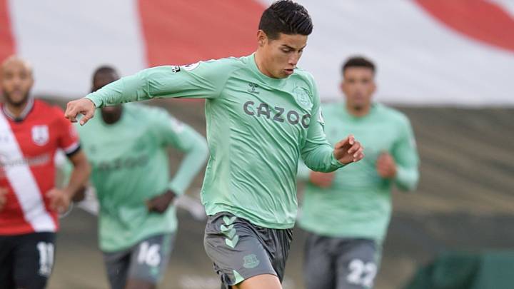 James Rodríguez ante el Southampton en Premier