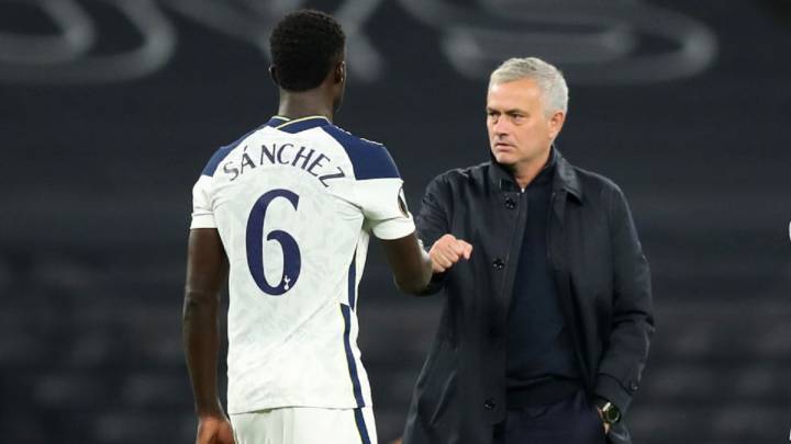 Davinson y Mourinho en Tottenham