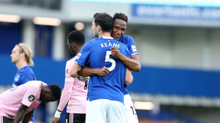 Yerry Mina y Michael Keane, la dupla defensiva de la Premier que más rinde