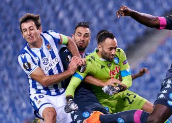 Ospina, seguro y destacado en victoria de Napoli en Anoeta