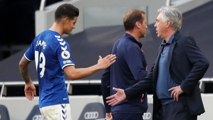 James Rodríguez, volante colombiano del Everton