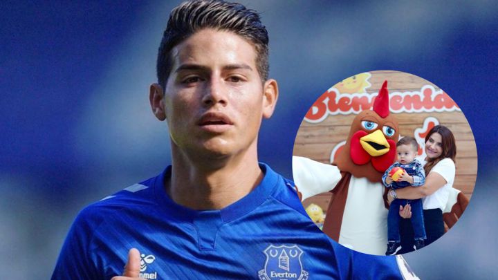james rodriguez cumpleaños hijo samuel 1 año madrid fiesta everton lesion testiculos premier league ancelotti salome pareja madre hijo