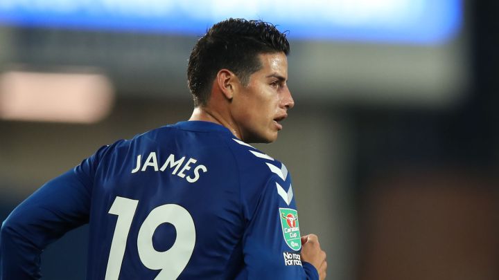 James Rodríguez, volante del Everton de Inglaterra, hace parte del listado de los 50 jugadores más valiosos que no disputan Champions League ni Europa