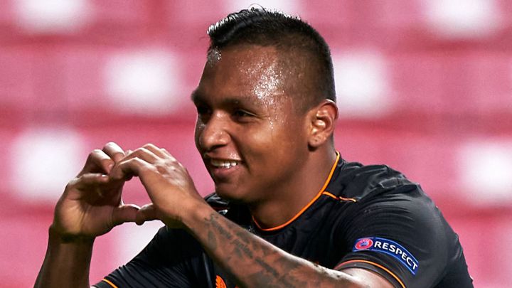 Alfredo Morelos marcó en el empate de Rangers frente a Benfica por la Europa League