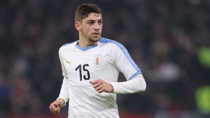 Federico Valverde, volante de la Selección de Uruguay