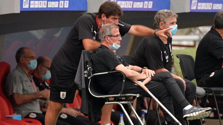 Óscar Tabárez en el metropolitano