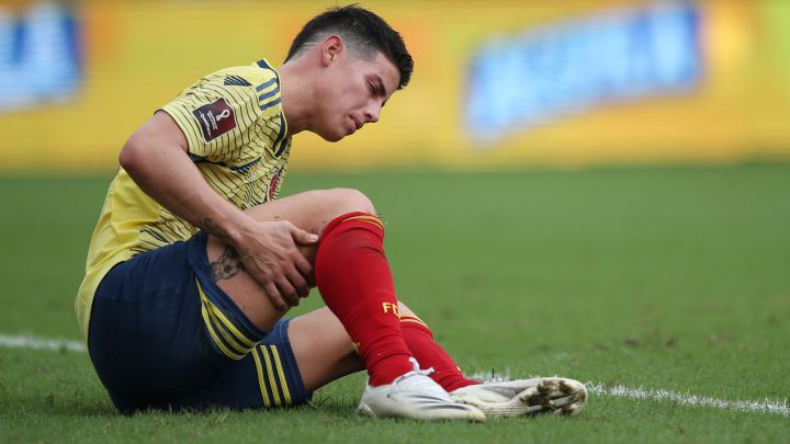 James ante Uruguay en el Metropolitano