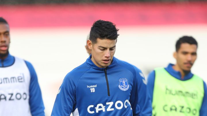 James Rodríguez, jugador del Everton
