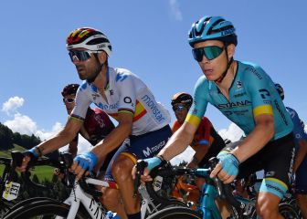 Los compañeros de Miguel Ángel López en Movistar