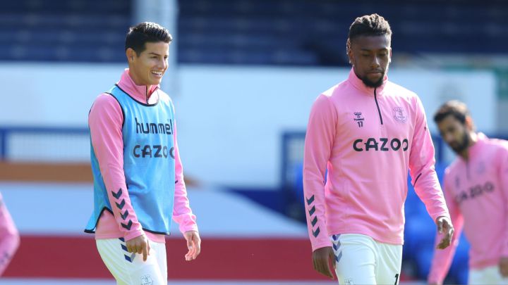 Así es la nueva conexión que ilusiona al Everton. James Rodríguez e Iwobi lograron romper líneas en el último encuentro de Premier League 2020/2021