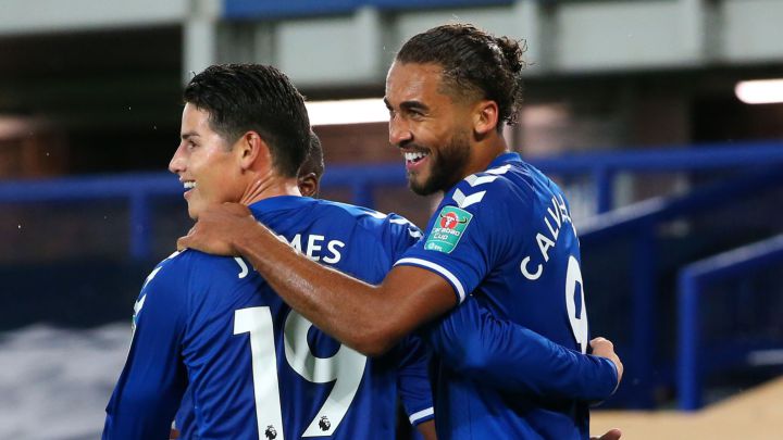 Calvert-Lewin, delantero del Everton volvió a elogiar a James Rodríguez. Para el atacante de 23 años, el colombiano ha demostrado su calidad desde que llegó