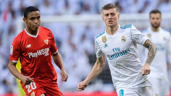 Luis Fernando Muriel enfrentando al Real Madrid
