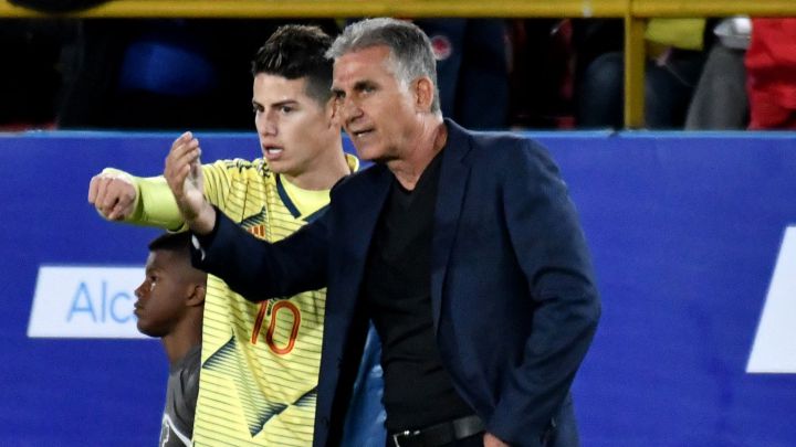 Carlos Queiroz se refirió al nivel de James Rodríguez durante su paso por Colombia.