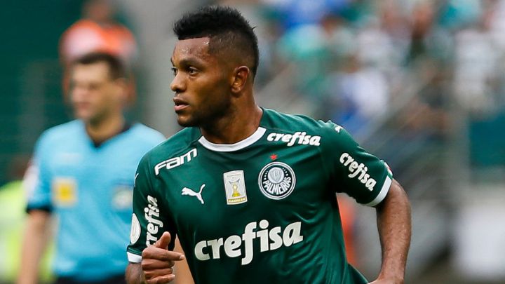 Miguel Borja, sin campo en Palmeiras para la semifinal de Copa Libertadores.