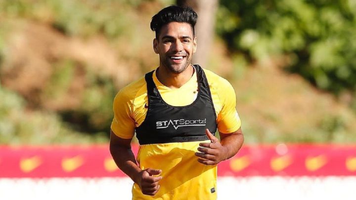 Falcao García en un entrenamiento de Galatasaray