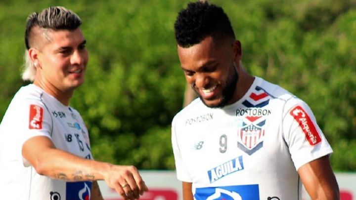 Miguel Borja y Michael Rangel en Junior FC