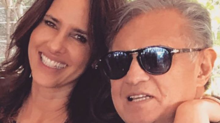Paola Turbay junto a su padre