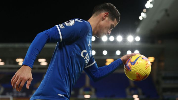 James Rodríguez, volante colombiano del Everton