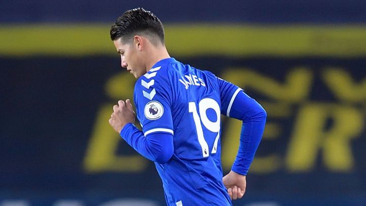 James Rodríguez, volante colombiano del Everton