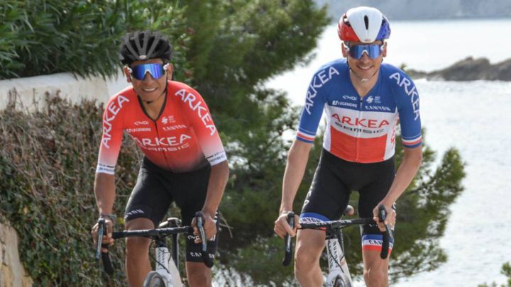 Nairo Quintana y Warren Barguil, ciclistas del Arkéa
