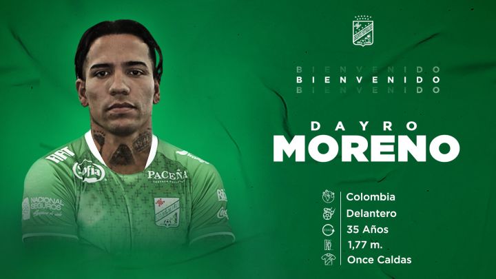 Oriente Petrolero anuncia a Dayro Moreno como refuerzo