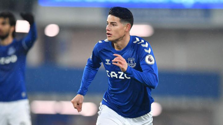 James Rodríguez, volante colombiano del Everton