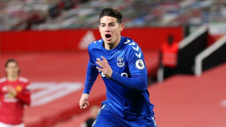 James Rodríguez, jugador del Everton