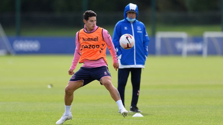 James Rodríguez, jugador del Everton