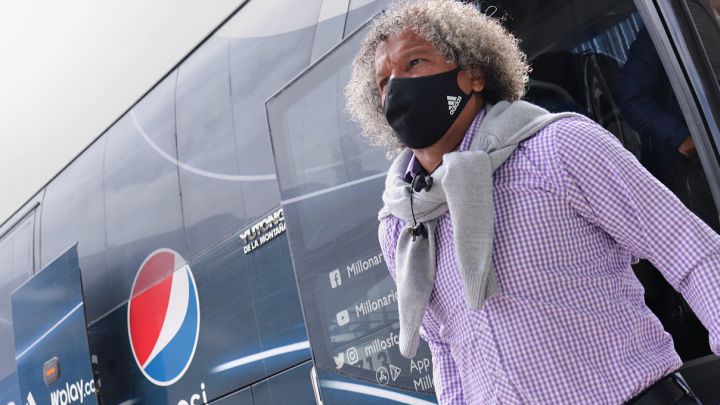 Alberto Gamero, DT de Millonarios, habló en rueda de prensa sobre la situación de Andrés Felipe Román, quien regresará al país en las próximas horas