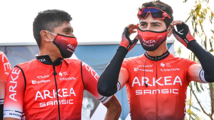 Nairo Quintana, el mejor colombiano en la etapa 1 del Tour de Los Alpes Marítimos y de Var.