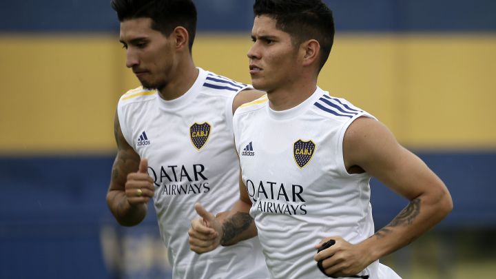 Jorman Campuzano, volante de Boca Juniors, es la gran duda de Miguel Ángel Russo para la segunda fecha de la Liga Argentina ante Newell's Old Boys