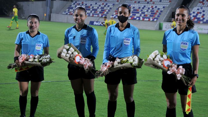 María Victoria Daza, Mary Blanco, Nataly Arteaga y Vanessa Ceballos, arbitraje colombiana