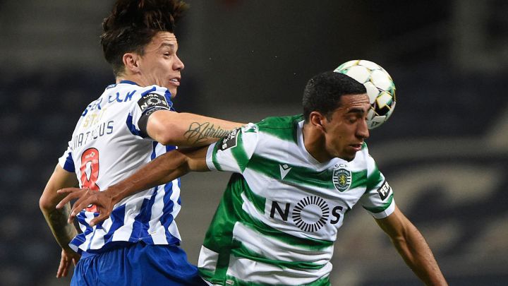 Matheus Uribe fue titular en el Porto vs. Sporting Braga