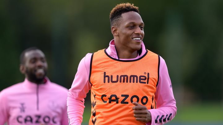 Yerry Mina, defensa colombiano del Everton