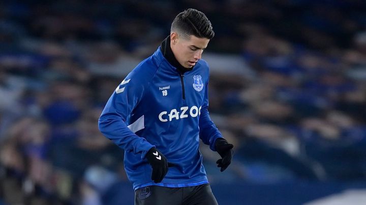 James Rodríguez en Everton