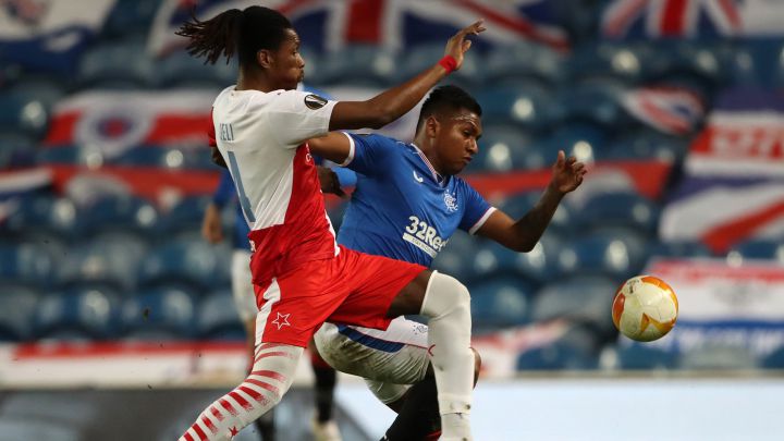 Rangers perdió ante Slava Praga 0-2 en la vuelta de los octavos de final de la Europa League. Alfredo Morelos jugó 81 minutos pero no pudo brillar