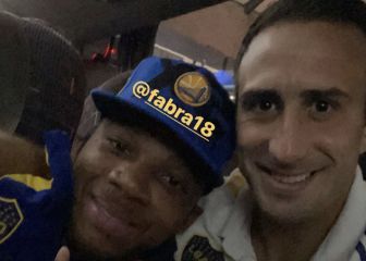 Fabra e Izquierdoz hacen las paces en Boca
