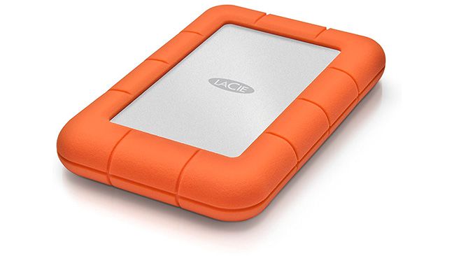 Mini disco duro portátil LaCie Rugged de 2TB