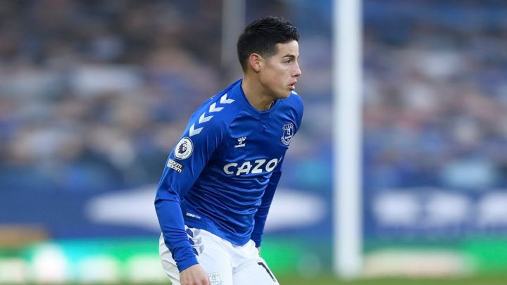 James Rodríguez, jugador del Everton