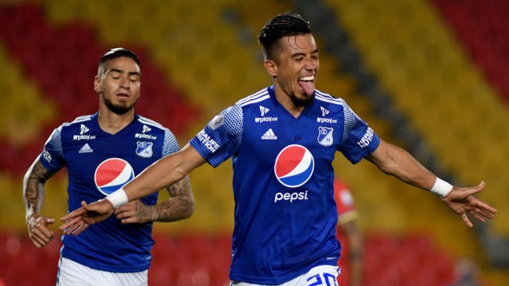 Fernando Uribe, el más valioso del clásico entre Santa Fe y Millonarios.