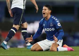 James, activo en empate del Everton que se aleja de Europa