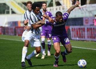 Cuadrado asiste y Juventus empata con Fiorentina