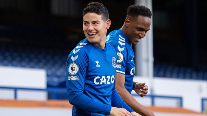 James Rodríguez, jugador del Everton