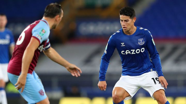 James Rodríguez, volante colombiano del Everton