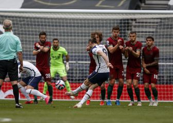 Tottenham vence a Wolves con goles de Kane y Höjbjerg