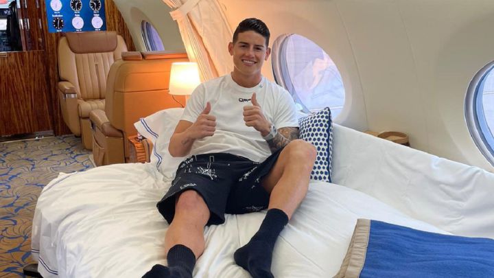 James Rodríguez, volante del Everton, viaja a Colombia para unirse a la Selección en los próximos días y así empezar a preparar los duelos de Eliminatoria