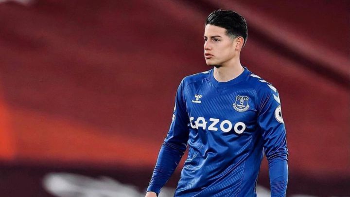 James Rodríguez, jugador de Everton
