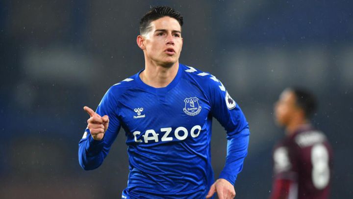 James y Mina, entre los mejores del Everton en la temporada